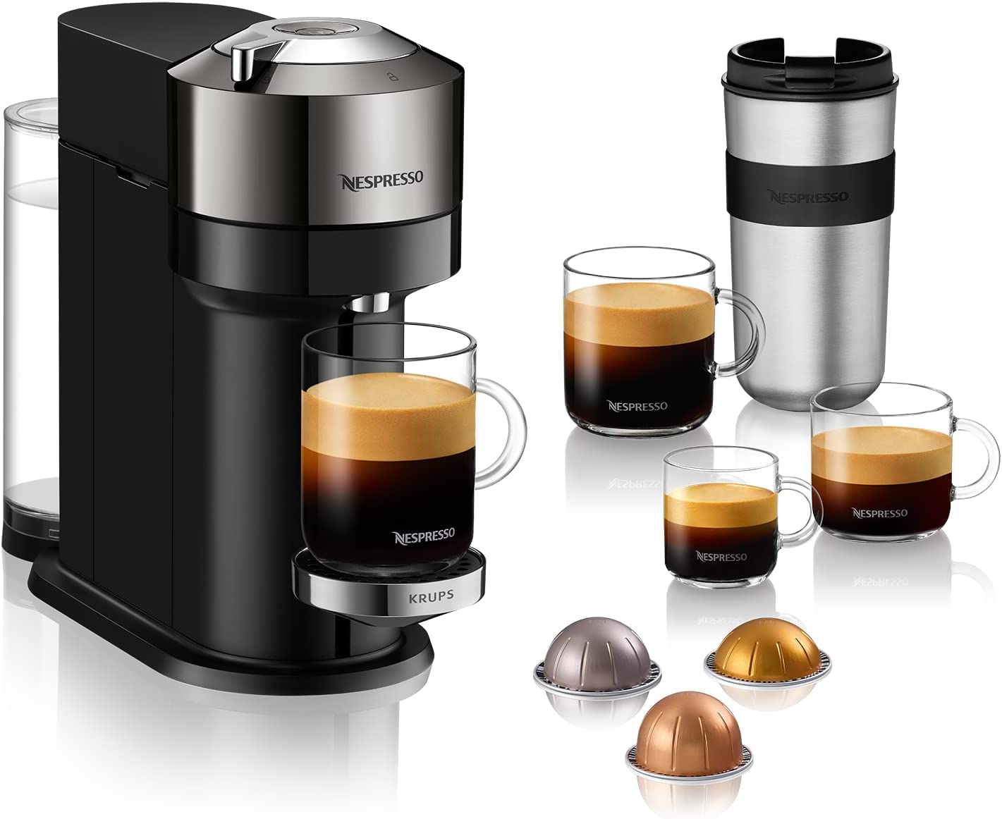 Krups XN910C Nespresso Vertuo Kaffeekapselmaschine Kapsel Kaffeemaschine - techniktrends