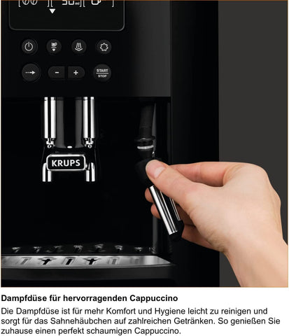 Krups Arabica EA817K Kaffeevollautomat mit Milchaufschäumdüse 1450W - techniktrends