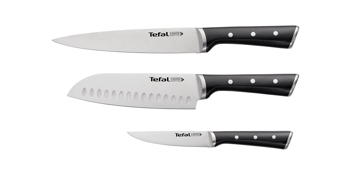 Tefal Ice Force 3-teiliges Messerset Ultra Scharf Verschleißfest K232S3